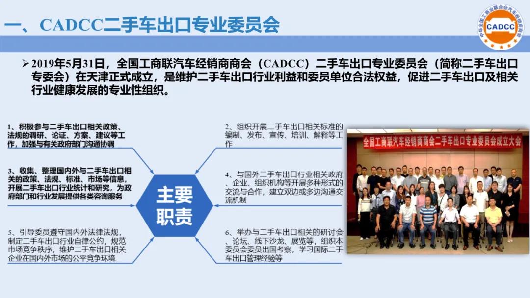 分支机构 | 国内二手车出口政策及典型目的市场进口指南发布（2020年9月）